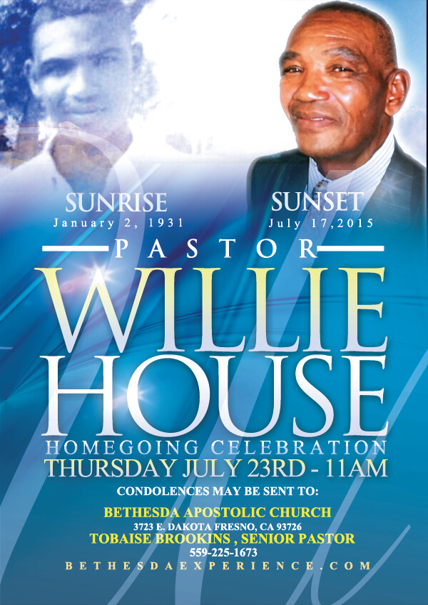 Services for Pastor Willie House - Mountaintop Faith Ministries // Las ...