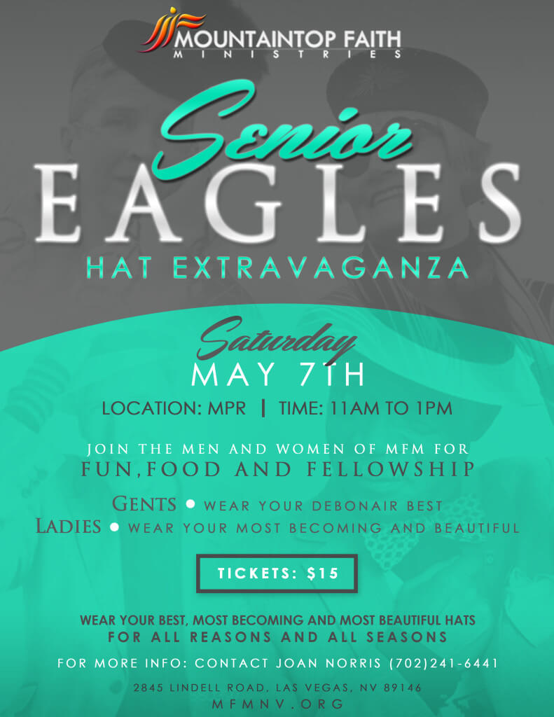 MFM Senior Eagles Hat Show Flyer