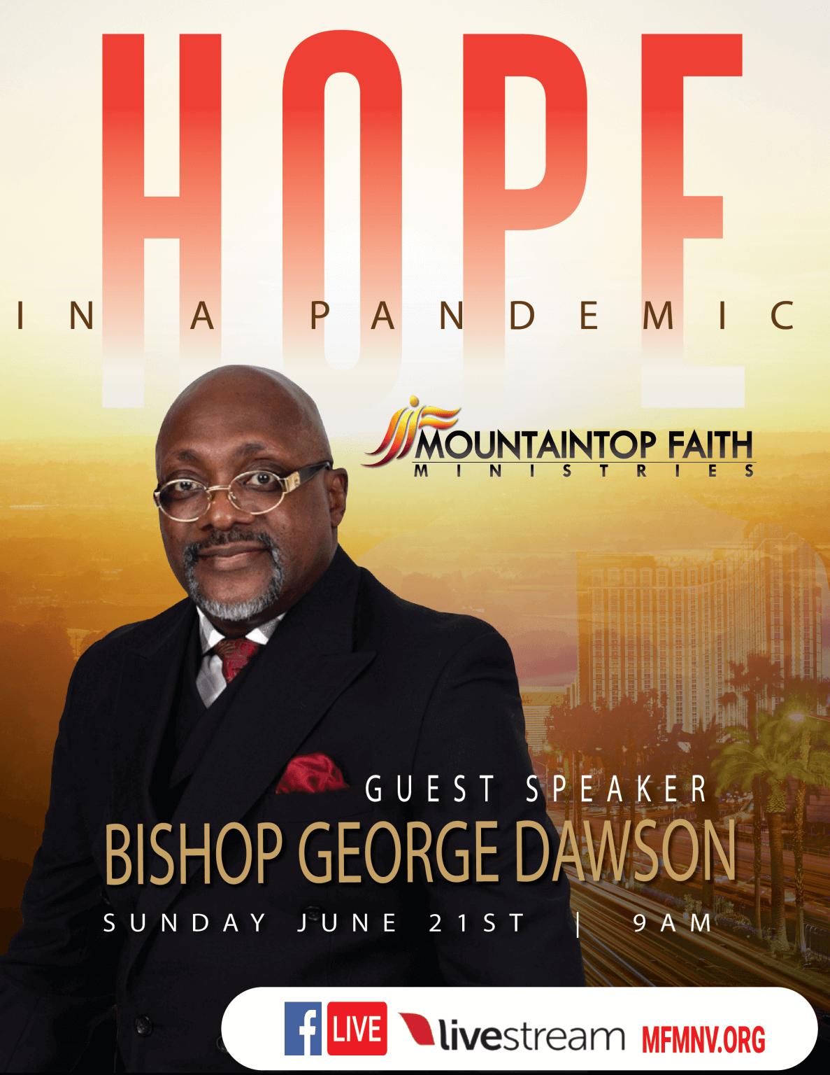 Hope In A Pandemic: Bishop George Dawson - Mountaintop Faith Ministries