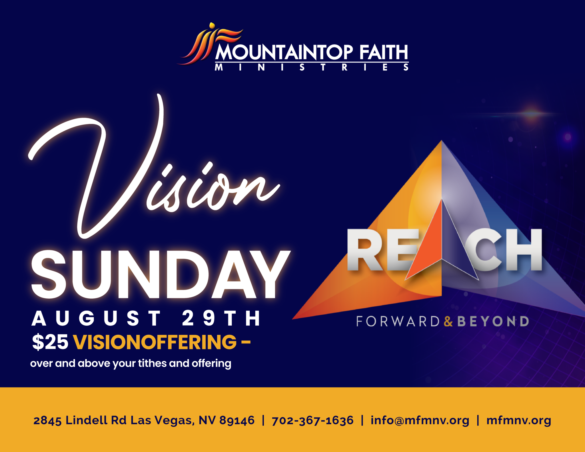 Vision Sunday - Mountaintop Faith Ministries